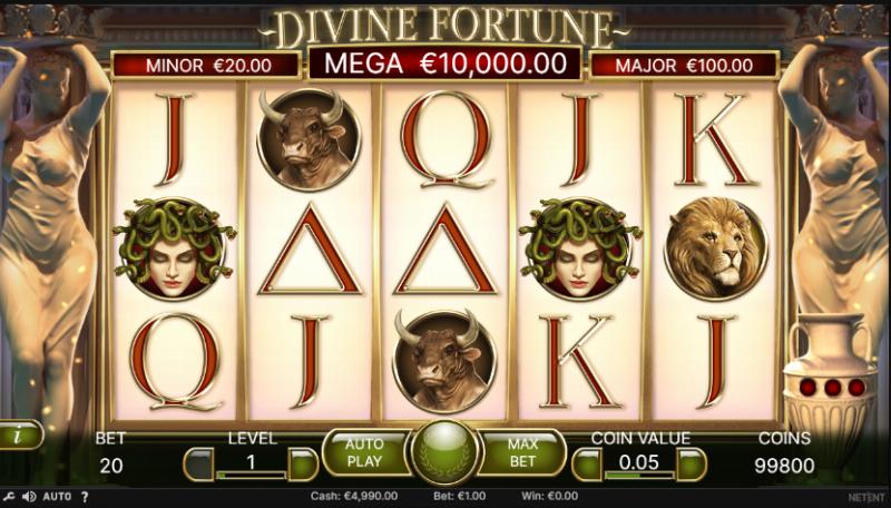 Divine Fortune - Một siêu phẩm slot game đến từ NetEnt